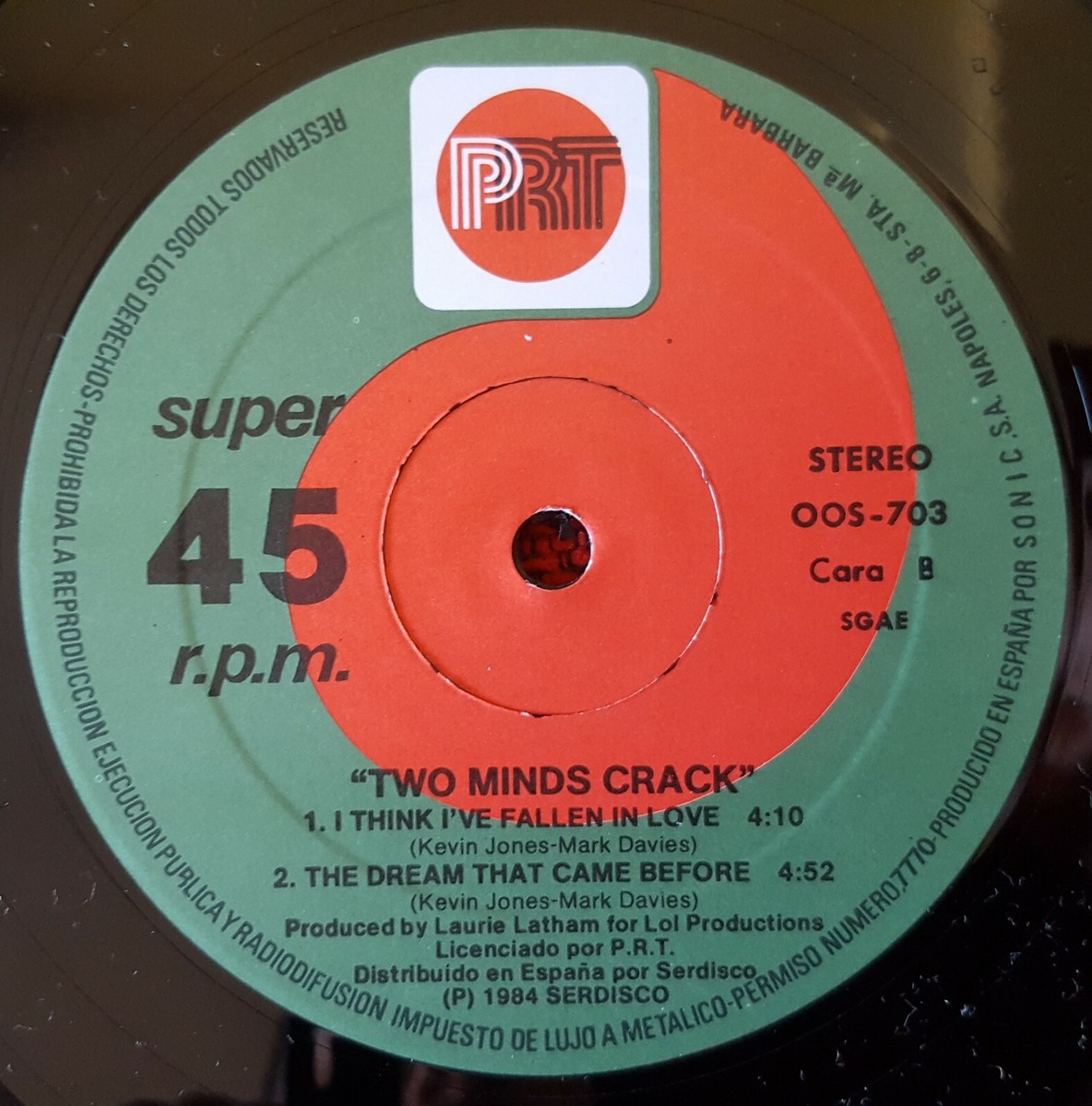 TWO MINDS CRACK **The Hunger And The Greed** ORIGINAL 1984 Spain