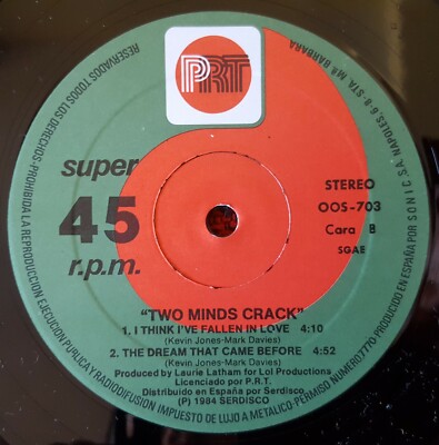 TWO MINDS CRACK **The Hunger And The Greed** ORIGINAL 1984 Spain