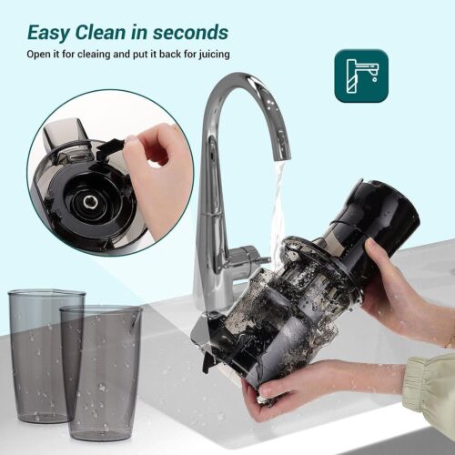 Slow Juicer Machine Masticating Cold Press Juicers Squeezer Vegetable Processor - Picture 7 of 20