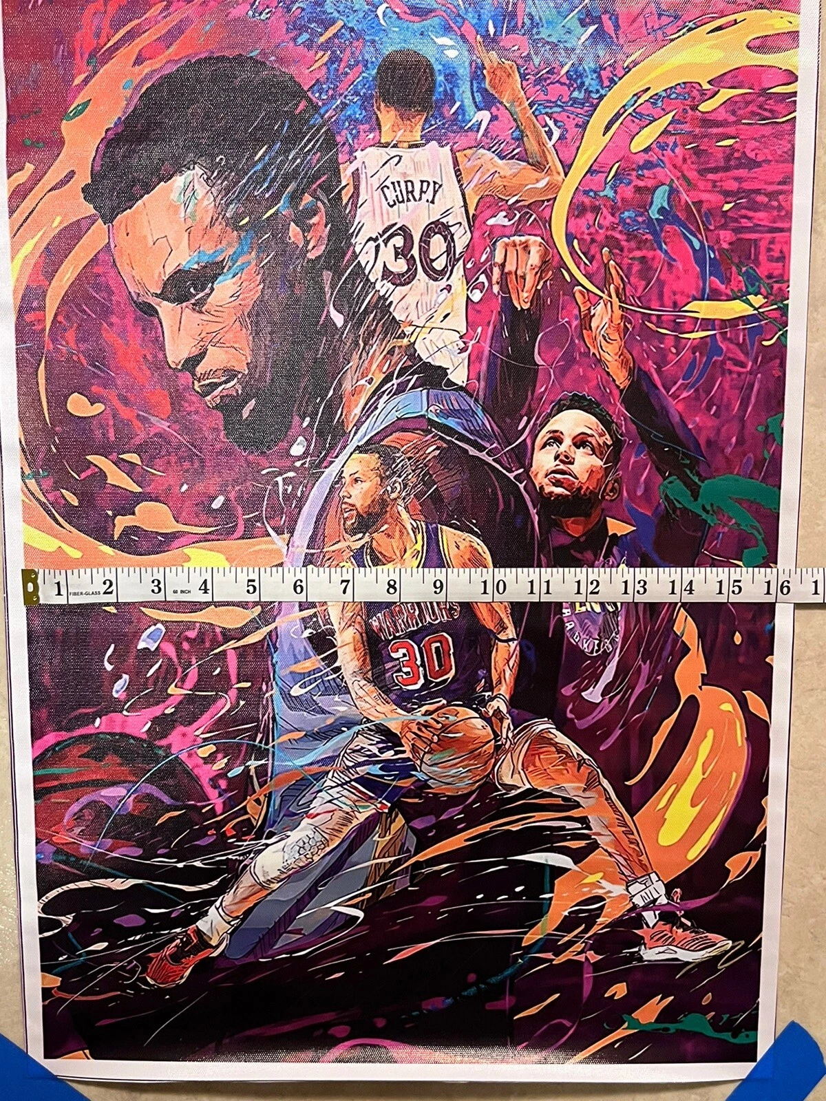 Stephen Curry Golden State Warriors NBA Vertical Poster Wall Art