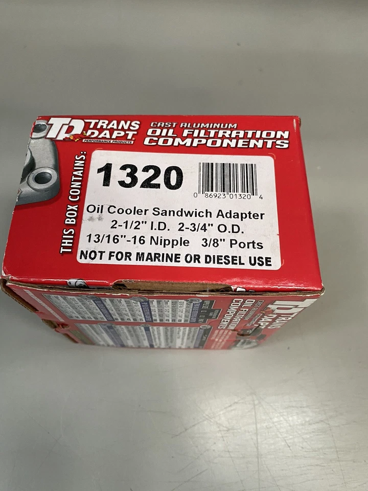 Trans Dapt 1320 Oil Cooler Sandwich adapter UK item  - Image 4 of 4
