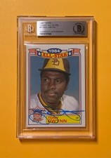 1985 TOPPS TONY GWYNN GLOSSY ALL- STARS #6 AUTHENTIC AUTO BECKETT CERTIFIED 