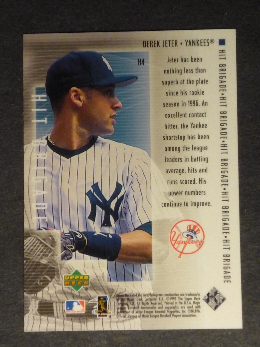 1999 Upper Deck Derek Jeter (Hit Brigade) #H4 Yankees NM/MT