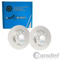 2X RAP Bremsscheiben 272Mm Voll Hinten Passend FüR Audi A1 A3 Q2 TT Cupra Formen