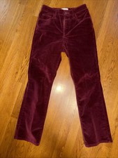 Universal Thread Burgundy Super Stretch High Rise Bout Cut Corduroy Pants 2R
