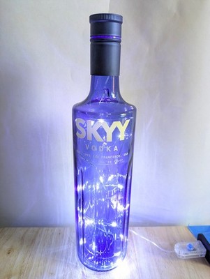Handcrafted Skyy Vodka Bottle Decorative Light 8 Modes USB Powered Fairy Lights