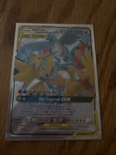 Moltres & Zapdos & Articuno GX (Full Art) — Hidden Fates