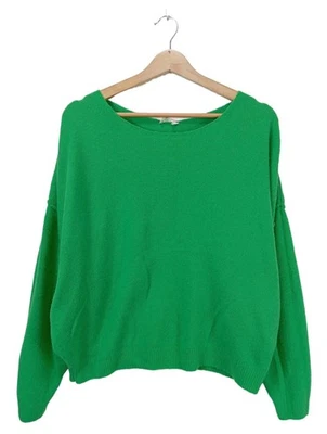 AMERICAN VINTAGE Pull en maille fine Dames Pull T EU 34 vert style décontracté - Photo 1/4