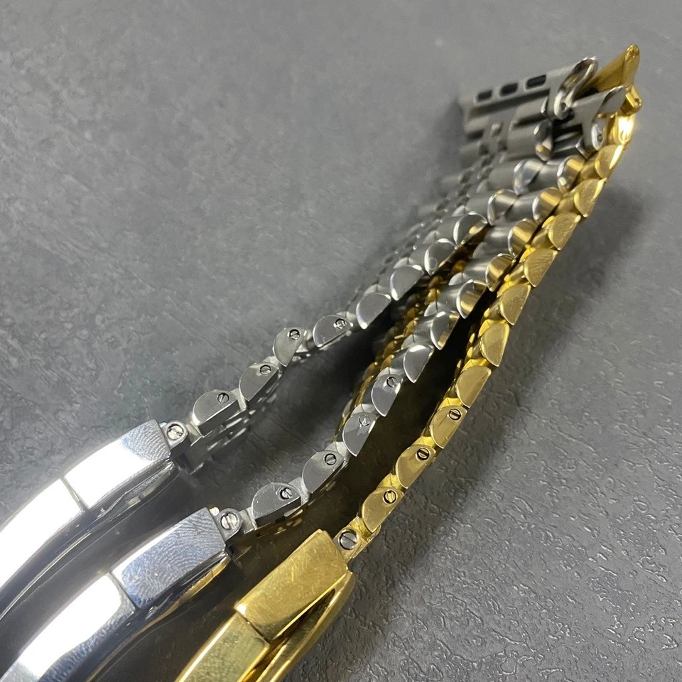 VERSIÓN SUPERIOR Correa de reloj de acero Jubilee para Apple Iwatch 38 40 42 44 45 Ultra 49 mm Foto 4 de 4