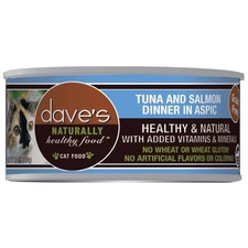 Dave'S Tuna And Salmon Dinner In Aspic Cat Food 5.5 Oz 3Oz
