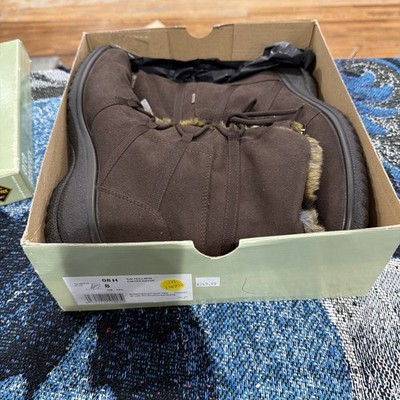 ARA Women s Boots Gore-Tex Kai-Tex Caffee Lapin Brown Faux Fur US Size 10.5 New