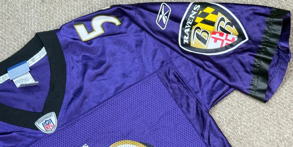 Camiseta de fútbol americano Reebok NFL Baltimore Ravens #52 Ray Lewis talla mediana Foto 3 de 4