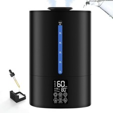 6L Cool Mist Humidifier Large Room Bedroom Plant Humidifier Midnight Black