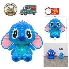 1700+ Piece Classic Cartoon Characters Miniature Building Block Set - Blue