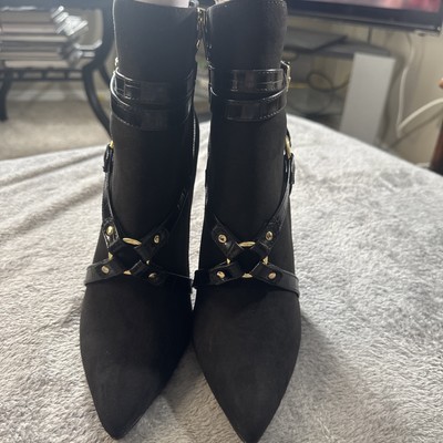 JLO by Jennifer Lopez Womens Pran Black Ankle Boots Size