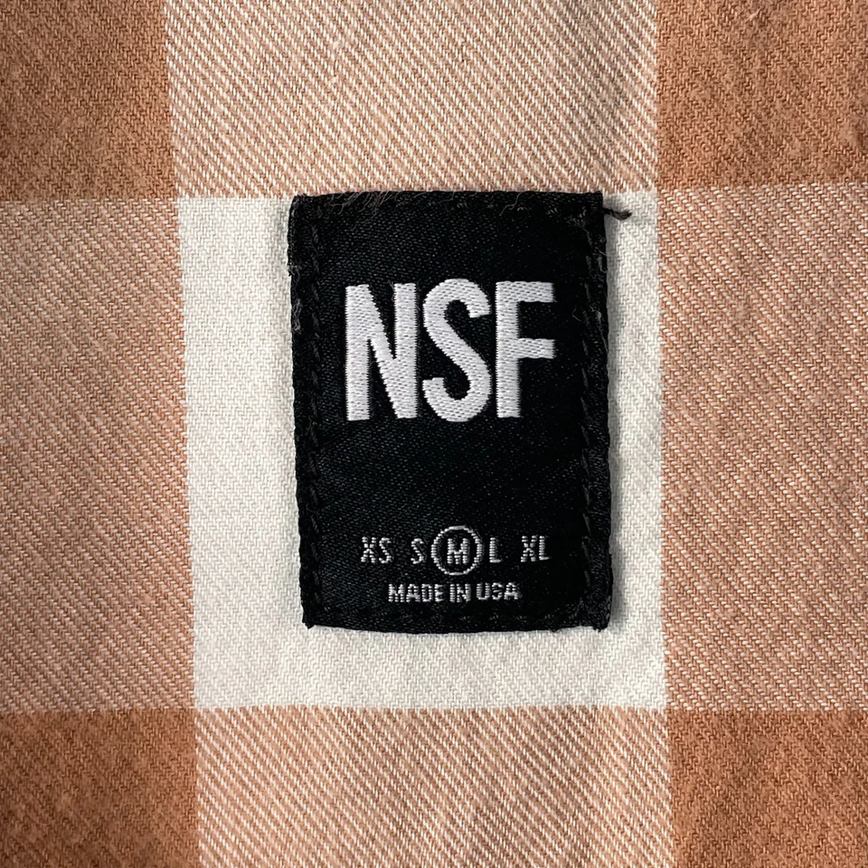 Chaqueta de Camionero NSF Denim Hombres Mediana Azul Claro Lavado Envejecido Hecha en EE. UU. Foto 2 de 4