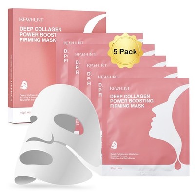 Deep Collagen Face Mask Overnight, Bio- Collagen Mask Real Deep Mask, Hydrati...