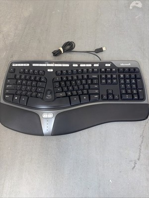 Microsoft Natural Ergonomic Keyboard 4000 V1.0 USB 1048 Wrist Rest Comfort