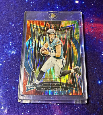 Panini 2024 Select Trevor Lawrence #98 Tie Dye Shock 16/25 Jersey # Match