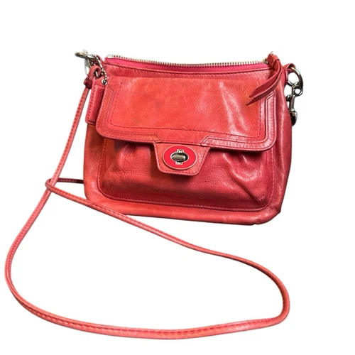 Tracolla Coach Poppy Mini in pelle rosa
