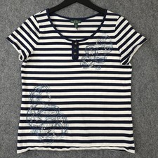 Lauren Ralph Lauren Shirt Womens L Blue White...