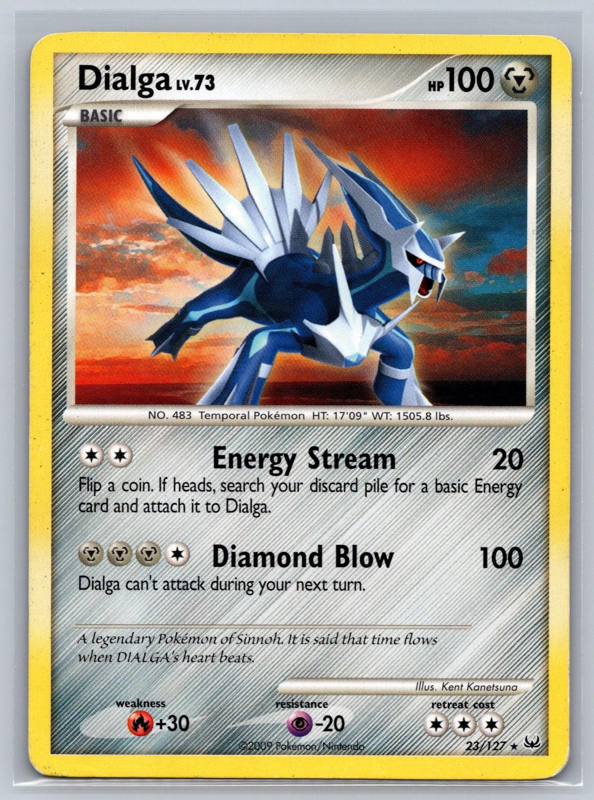 Dialga 23/127 Rare Platinum Pokemon Heavily Played