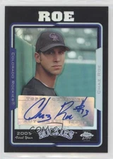 2005 Chrome Update & Highlights Black Refractor /200 Chaz Roe Rookie Auto RC 0o9