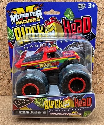 BLOCK HEAD MONSTER MACHINES LEGO MONSTER JAM NOT SOLD IN STORES SPIN MASTER 