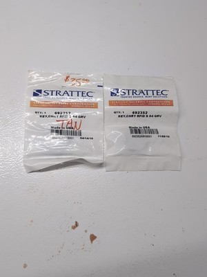 2 Each Transponder Chip Key Blanks Strattec 692352 Codes M0001-2618 Item 030626A