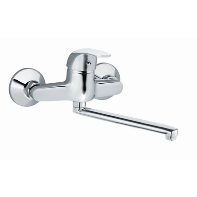 FERRO S.A. Wandarmatur Küche Spültischarmatur Küchenarmatur Wandmontage Wasserhahn Aufputz