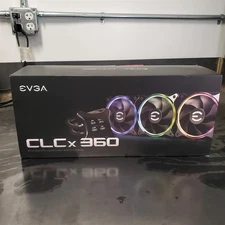 EVGA CLCx 360mm All-In-One LCD CPU Liquid Cooler 3x120mm PWM ARGB Fans Intel/AMD