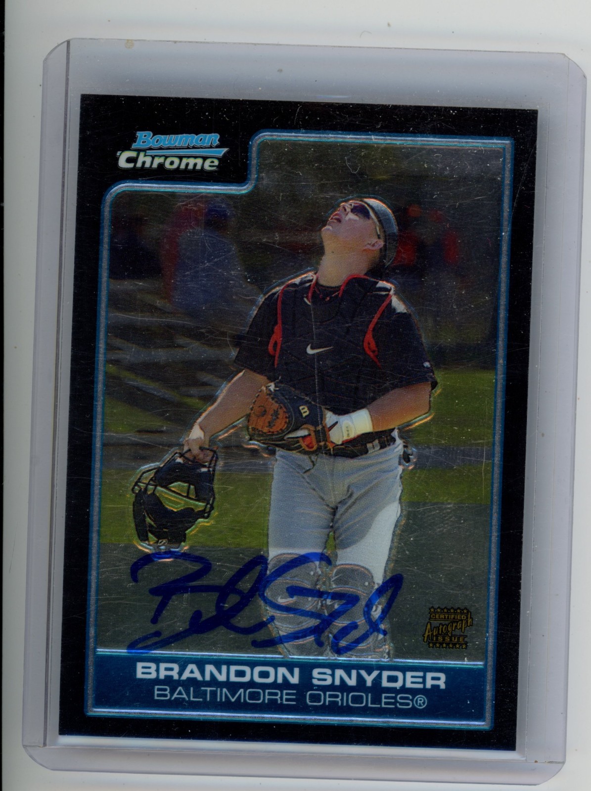 2006 Bowman Chrome #BC244 Brandon Snyder Prospects auto autograph