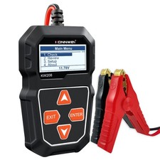 Battery Tester KW208 for 6V 12V Cars with Intelligent Analysis Features