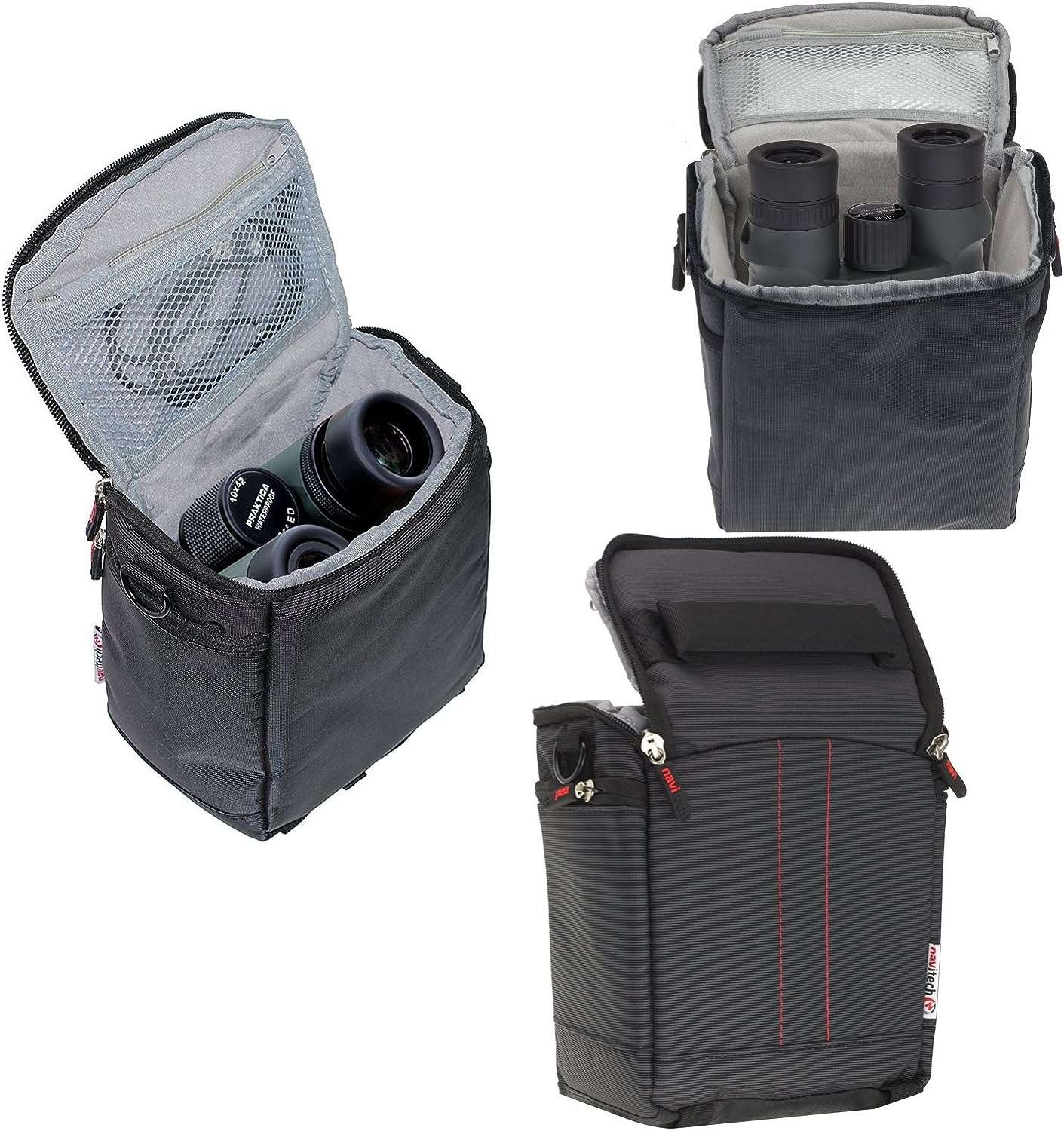 Navitech Black Case For Bresser Travel 8x42 Binoculars