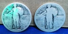 LOT OF 2 Standing Liberty Quarter 25C – 90% Silver – Circulated – U.S. Coin -