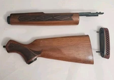 Winchester 1200 1300 120 Ranger Checkered Wood Stock Forend & Slide 12 Gauge