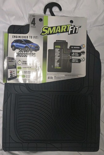 Juego de 4 alfombrillas de goma negras Smart Fit accesorios personalizados Armor All 79927 - Imagen 2 de 7