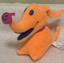 DISNEY THE NIGHTMARE BEFORE CHRISTMAS NEON ORANGE ZERO THE DOG PLUSH ANIMAL