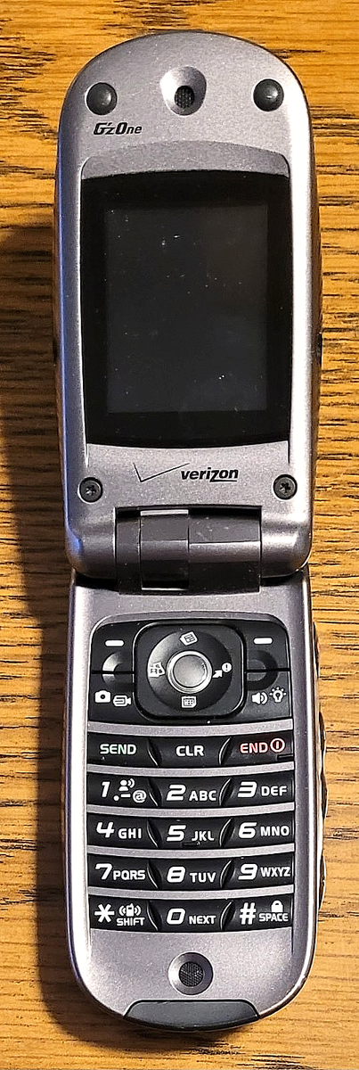 Casio G'zOne Type-S C211 - Blue & Gray ( Verizon ) Very Rare Flip