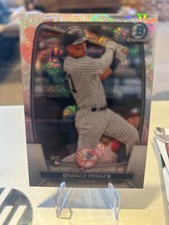 2023 Bowman Chrome Oswald Peraza Mojo Mega Refractor RC! 2 Card Min! Read Desc!