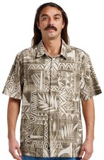 Quiksilver Waterman Talk Story Button Down Shirt - Moonbeam - New