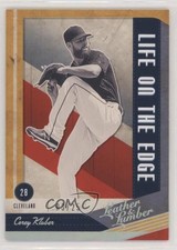 2019 Panini Leather & Lumber Life on the Edge Holo Silver 3/25 Corey Kluber 9o3