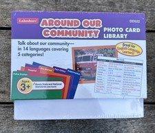 Lakeshore Around Our Community Photo Card Library Ages 3 14 Languages DD522