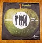 1969 THE BEATLES SOMETHING 7" COME TOGETHER 45 RECORD SWEDEN  APPLE RARE COVER!!