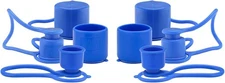 MEASUREMAN Blue Dust Caps Plugs for 1/2" Flat Face 1/2 inch, Measureman 