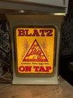 Blatz Beer Vintage 1981 Light Up Sign Bar Decor Advertising Display Made In USA