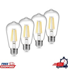 High Brightness Vintage LED Edison Bulbs, 700 Lumens, E26 Medium Base