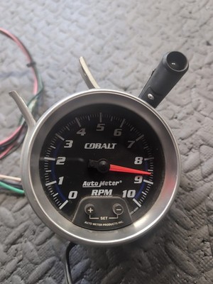 AutoMeter 3.5'' Tachometer Gauge, 0-10000 RPM 6290 Cobalt Series W/ Shift Light 