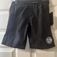 Hurley Black Hybrid Mesh Liner Swim Shorts Boys Size 6 NWT