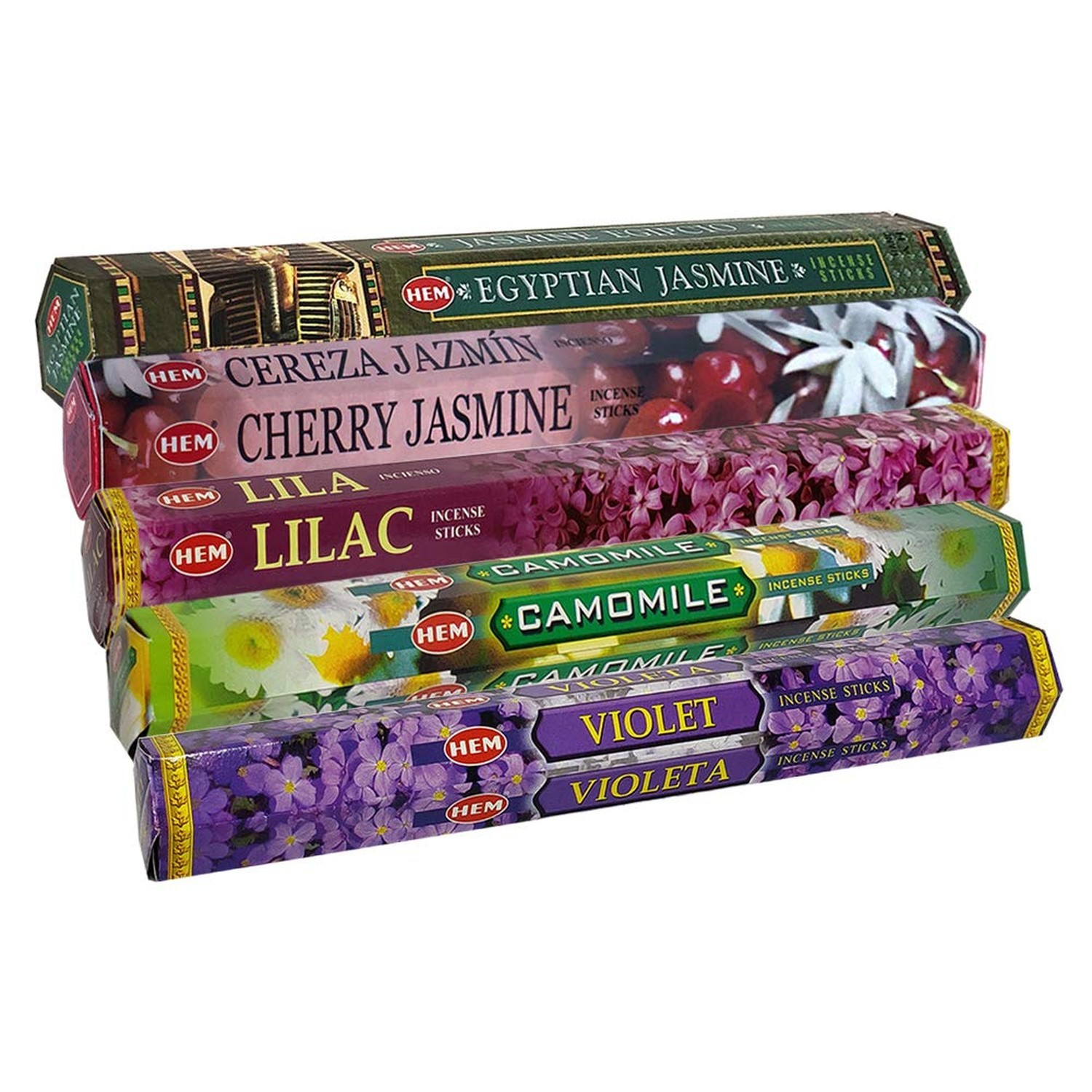 TRUMIRI Incense Sticks Variety Pack #13: 5 Fragrances (Egyptian Jasmine, Cher...